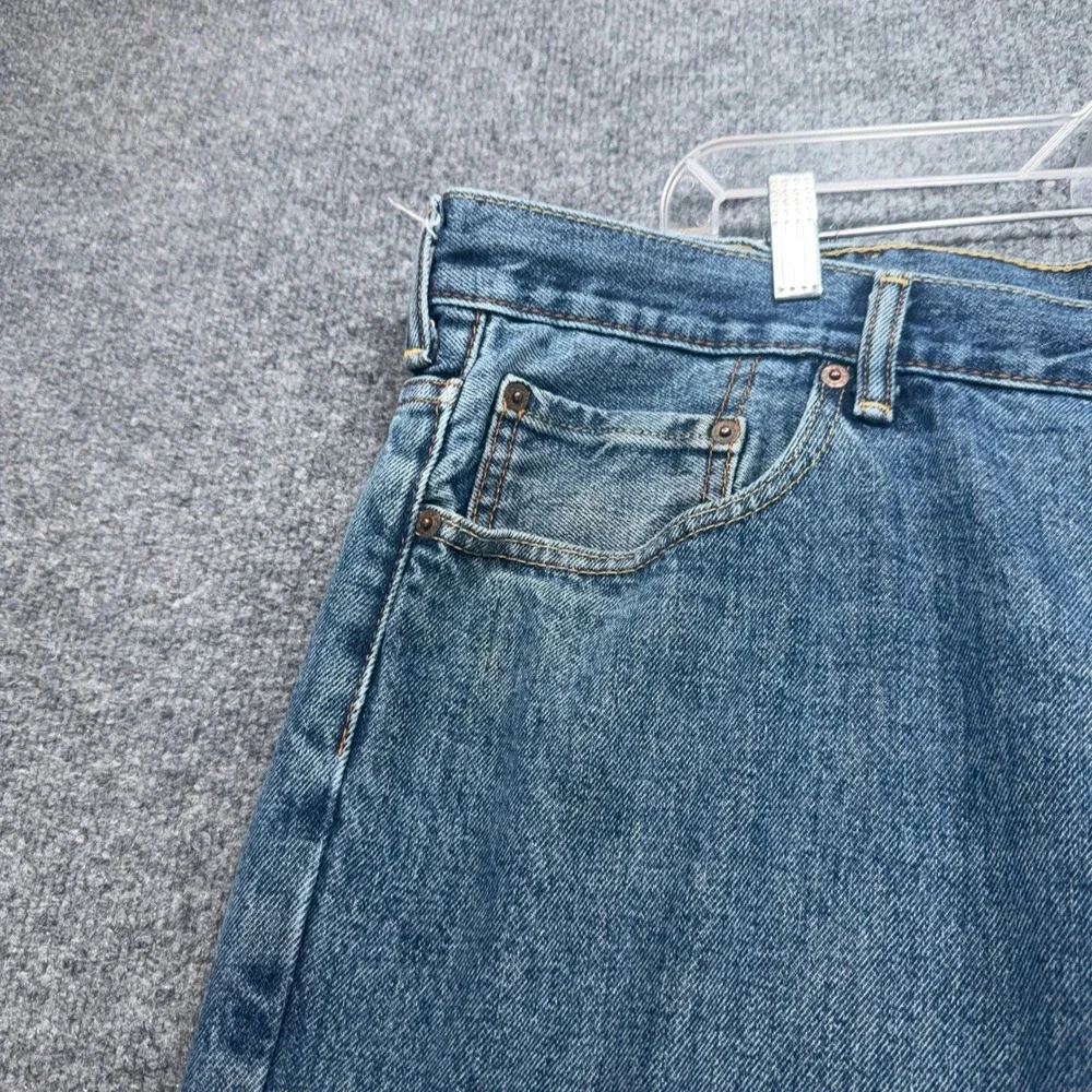 Levis 550 Relaxed Fit Jeans Mens 44x30 Blue Tapered Leg Denim Classic Casual